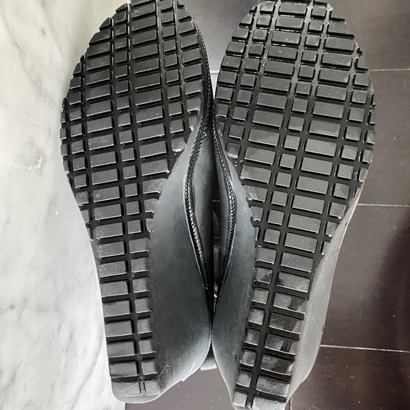 Tretorn Black Rain Boots - Wedge Heel - Picture 2 of 6